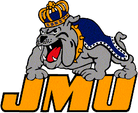 James Madison Dukes 1986-2001 Primary Logo iron on paper